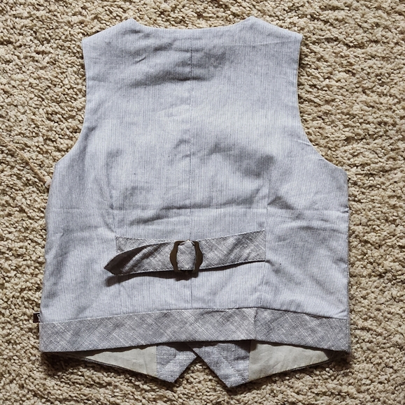 NWT Fore!! Axel & Hudson linen vest Size XS. Colors blue & light tan - Picture 7 of 10